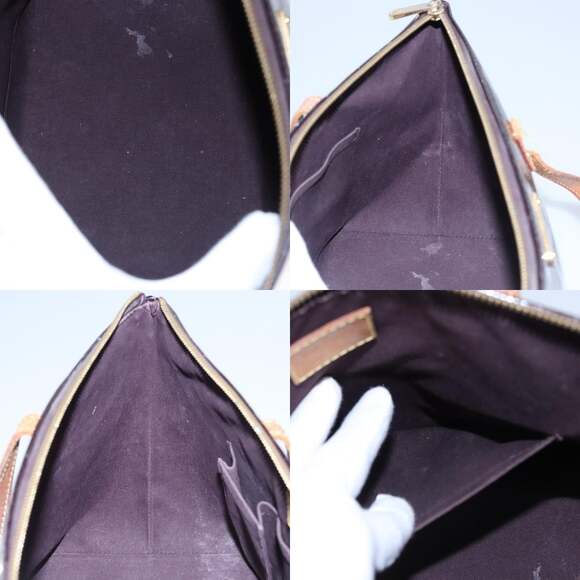 LOUIS VUITTON Monogram Vernis Bellevue PM Hand Bag Amarante M93585 - Picture 12 of 13